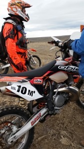 Man on a motor race